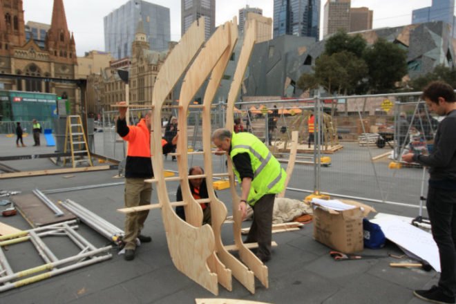 Emergency Shelter, BVN Architecture, melbourne, emergency shelter exhibition, disaster relief, rapid shelters