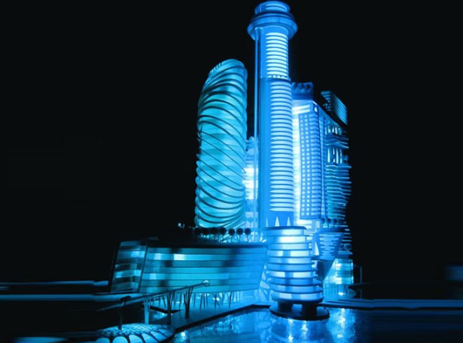 green design, eco design, sustainable design, Mobilona, Erik Morvan, Barcelona Island, Barcelona Space Hotel, europe's tallest hotel
