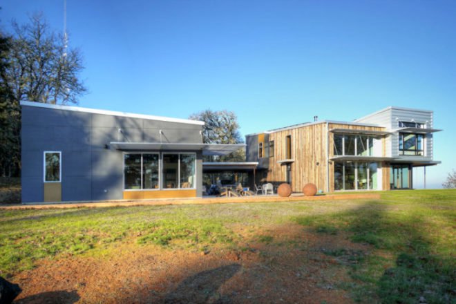 Fern Ridge Lake Residence, Studio-E Architecture, passive house, oregon, eco house, recycled materials, reclaimed materials