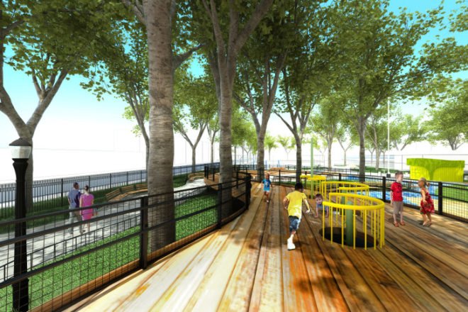Rockwell group, imagination playground, playground Brownsville, nyc parks, nyc playgrounds, betsy head park, Mayor Bloomberg, Borough President marty Markowitz, Council Member Mealy, mkw and associates, burling slip, mkw associates, south street sea port, nyc city parks