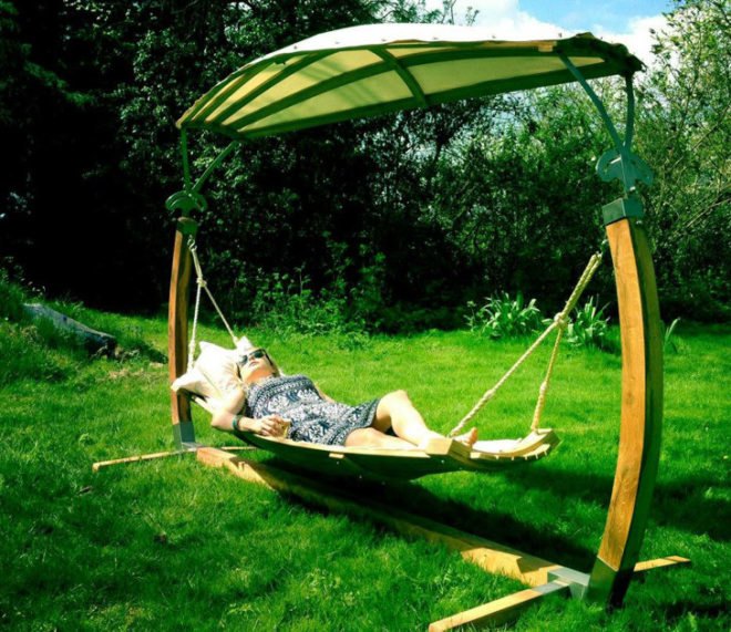 Richard Foxcroft, wood hammock, sustainably sourced wood, wood furniture, green furniture, swing, woodworking, Hertfordshire Hammocks, oak hammock, sustainable design, green design