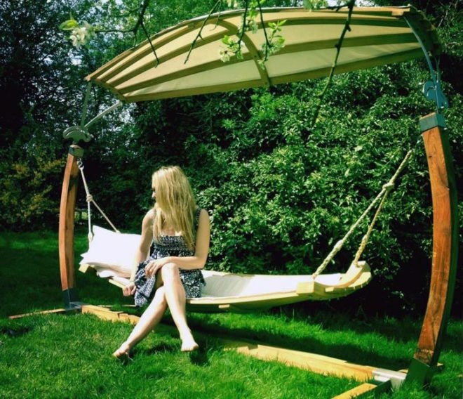 Richard Foxcroft, wood hammock, sustainably sourced wood, wood furniture, green furniture, swing, woodworking, Hertfordshire Hammocks, oak hammock, sustainable design, green design