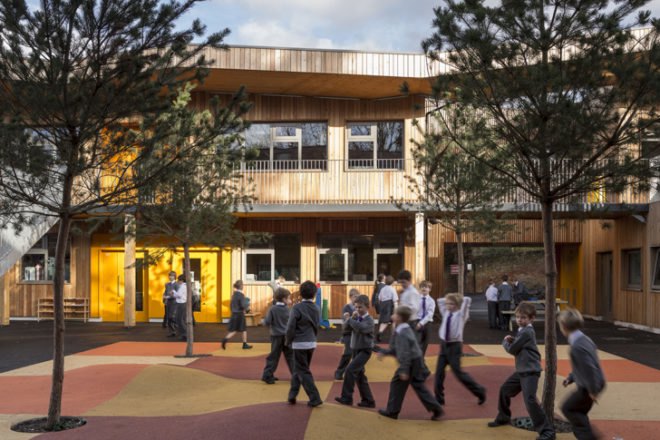 Hilden Grange Prep School, Hawkins\Brown, Prefab school UK, School design, green school design, redevelopment UK, Victorian buildings UK, sustainable building, BREEAM rating, BREEAM certification, Alpha Plus Group