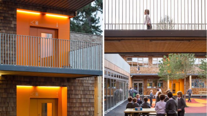 Hilden Grange Prep School, Hawkins\Brown, Prefab school UK, School design, green school design, redevelopment UK, Victorian buildings UK, sustainable building, BREEAM rating, BREEAM certification, Alpha Plus Group