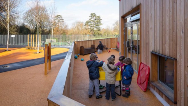 Hilden Grange Prep School, Hawkins\Brown, Prefab school UK, School design, green school design, redevelopment UK, Victorian buildings UK, sustainable building, BREEAM rating, BREEAM certification, Alpha Plus Group