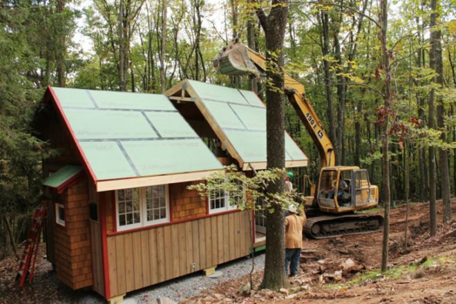 Hobbitat house, Hobbitat Blue Sky Ventures, small prefab houses, prefab homes, Hobbit homes, Blue Moon Rising, eco-resort, eco-retreat Maryland, Deep Creek Lake retreat, ecotourism, sustainable buildings, micro-homes, micro-dwellings, prefab housing