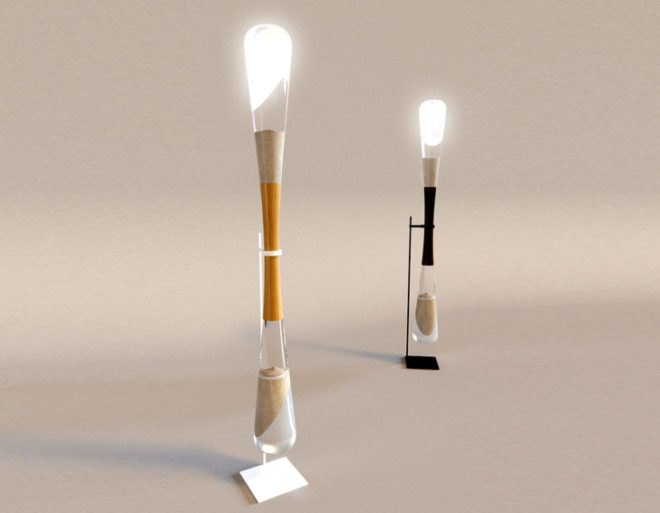 Danielle Trofe design, LED lamps, solar energy, kinetic energy , kinetic energy design, hourglass lamps, hourglass, green design, green lighting, lamp design, NY Design Week, NY Design Week 2013, Live Screen hydroponic garden, vertical garden