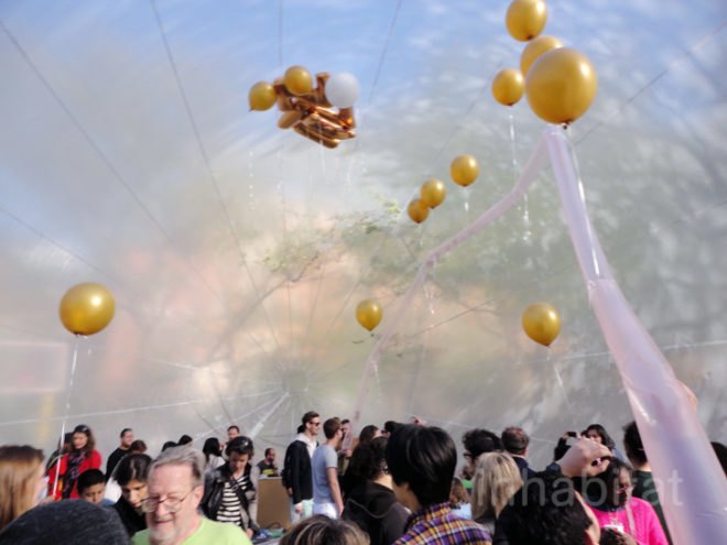 green design, eco design, sustainable design, Ideas City, New Museum, Raumlabor, inflatable pavilion, pop up pavilion, Spacebuster