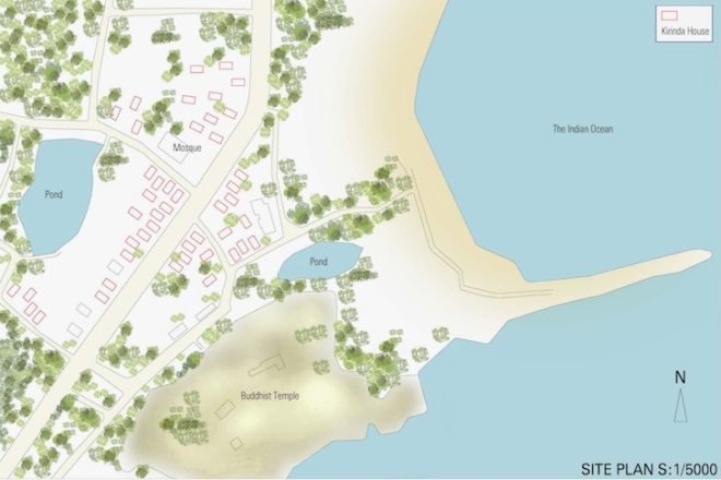 Shigeru Ban, 2013 Aga Khan Architecture Award, Sri Lanka, 2004 tsunami, Indian Ocean, earth bricks, green design, sustainable design, eco design, rubber tree wood, fishing village, local labor, local materials, micro homes, disaster houses, humanitarian design
