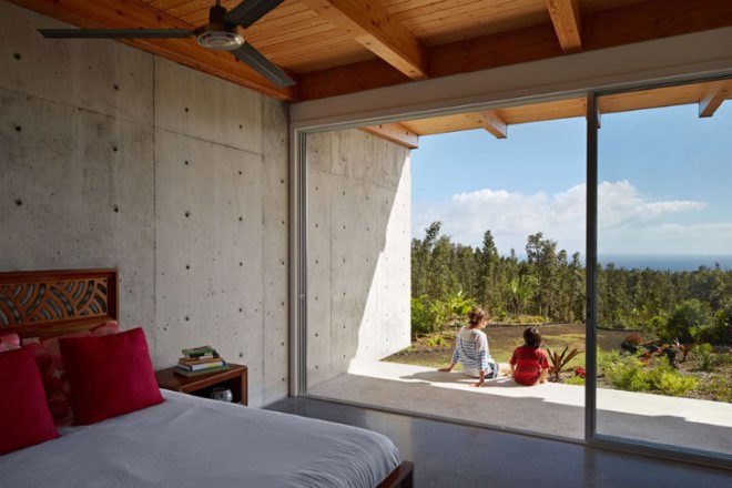 Lavaflow 7, Craig Steely Architecture, hawaii, concrete home, natural ventilation, rainwater collection, solar hot water