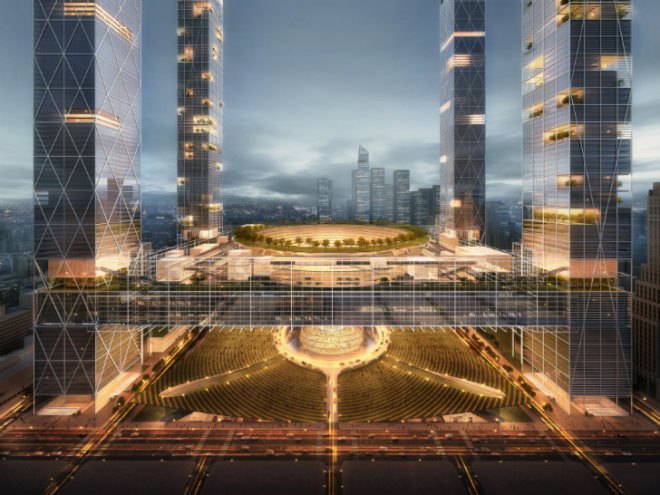 MAS Penn Station Vision, SOM, penn station, madison square garden, train station, high speed rail, manhattan,