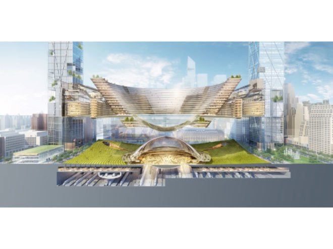 MAS Penn Station Vision, SOM, penn station, madison square garden, train station, high speed rail, manhattan,