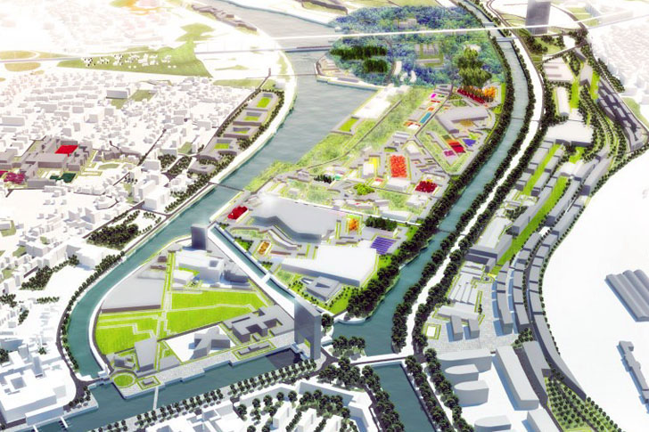 MVRDV, La Grande Mosaique, Caen Presqu&rsquo;ile, France, gardens, landscape architecture