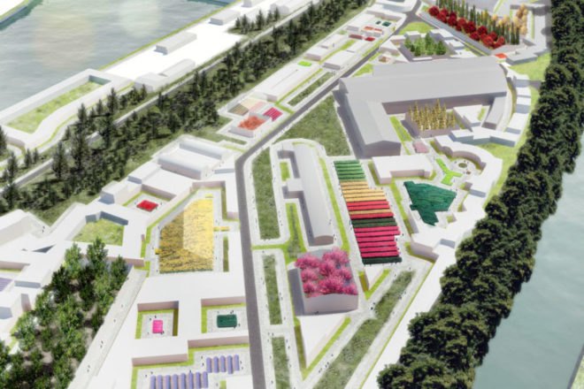 MVRDV, La Grande Mosaique, Caen Presqu’ile, France, gardens, landscape architecture