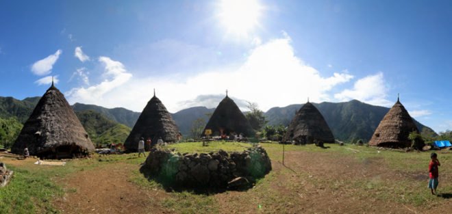 Mbaru Niang, traditional eco huts, Indonesia, Wae Rebo, Flores Island, heritage site