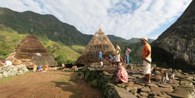 Mbaru Niang, traditional eco huts, Indonesia, Wae Rebo, Flores Island, heritage site