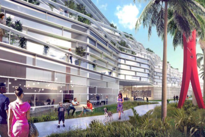 Miami Beach Square, BIG, miami beach, miami beach convention center, green roof, urban design, sustainable landscaping