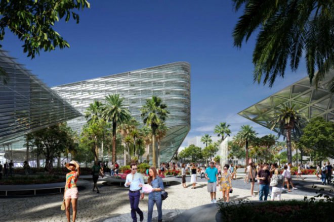 Miami Beach Square, BIG, miami beach, miami beach convention center, green roof, urban design, sustainable landscaping