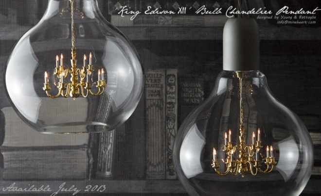 green design, eco design, sustainable design, Mineheart, mini chandelier, King Edison XII, small living, tiny living
