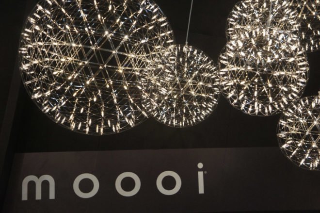 Raimond Chandelier, green design, eco design, sustainable design, ICFF, Moooi, LED chandelier, energy efficient lighting, fireworks chandelier
