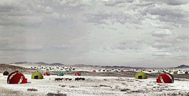 DOM(E) NRJA, NRJA Architects, geodesic dome, residential geodesic dome, self-sufficient home, mobile housing, prefab houses, dome, solar panels, rainwater collectors, naturally cooled homes, natural ventilation, low-cost housing