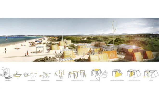 Nomad Off Grid Structures, Filippo Taidelli Architetto, solar powered shelter, modular shelter, coastal architecture, temporary shelter