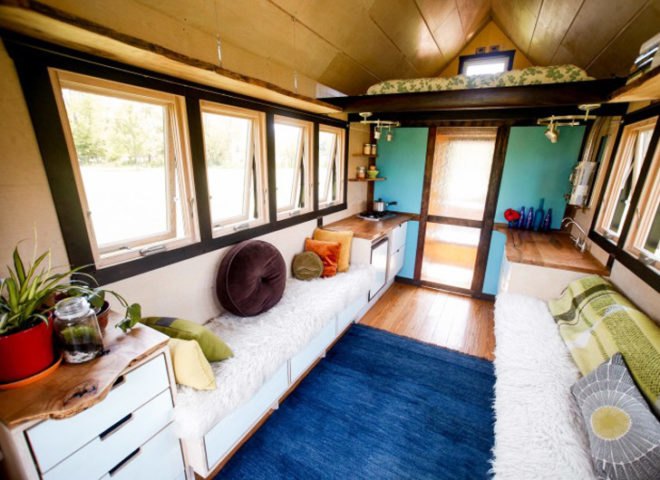 Aaron Maret, Pocket Shelter, tiny home, interior view