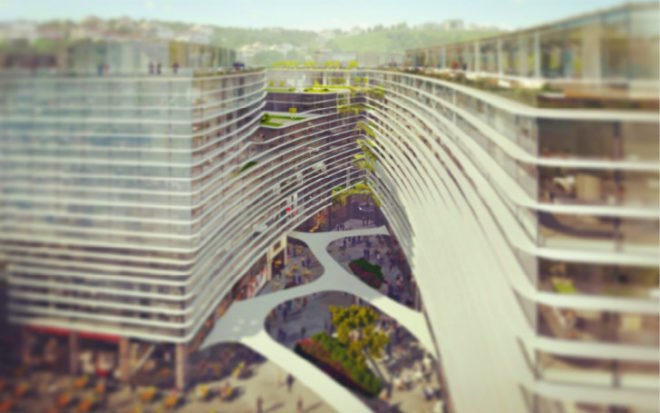Premier Green Roof Office, JDS Architects, kagithane gardens, istanbul, green roof, eco office, turkey