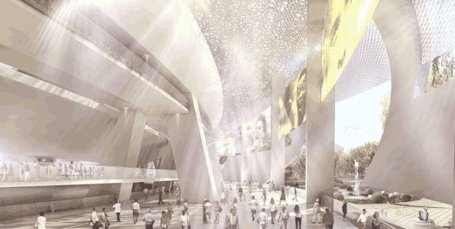 Qatar FIFA Stadium, Tangram Qatar Stadium, Nigel Eckersall, sustainable stadium Qatar, Qatar 2022 World Cup, stadium passive cooling, natural ventilation stadium, sports architecture, passive cooling, energy efficient stadium