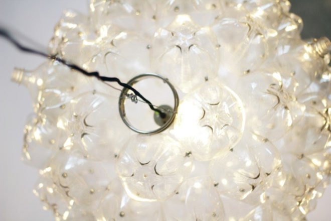 green design, eco design, sustainable design, ICFF, Souda, recycled bottle lamp, Bubble Chandelier, SURE WE CAN