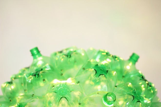 green design, eco design, sustainable design, ICFF, Souda, recycled bottle lamp, Bubble Chandelier, SURE WE CAN
