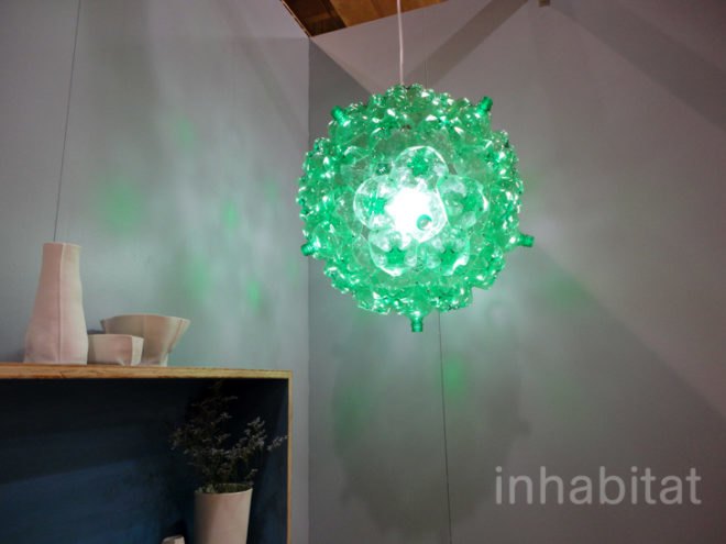 green design, eco design, sustainable design, ICFF, Souda, recycled bottle lamp, Bubble Chandelier, SURE WE CAN