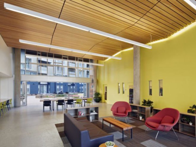 Station Center, David Baker and Partners, affordable housing, leed platinum, eco housing, union city, bay area
