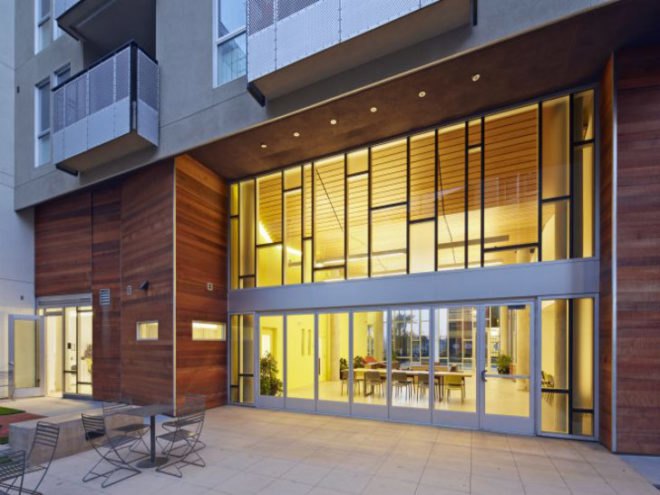 Station Center, David Baker and Partners, affordable housing, leed platinum, eco housing, union city, bay area