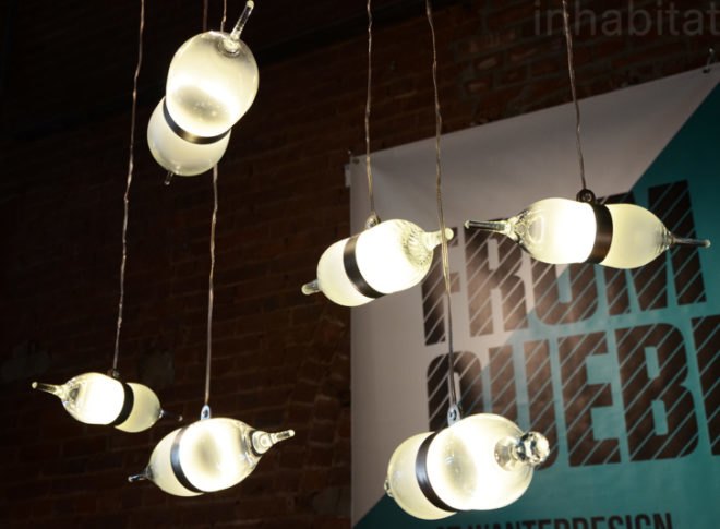 Tat Chao Bipolar, Bipolar LED lamps, LED lamps, lamp design, Wanted Design, Wanted Design 2013, NYC Design Week, recycled wine glasses, recycled lamps, upcycled glasses, upcycling design, LED lights, green design, green lighting