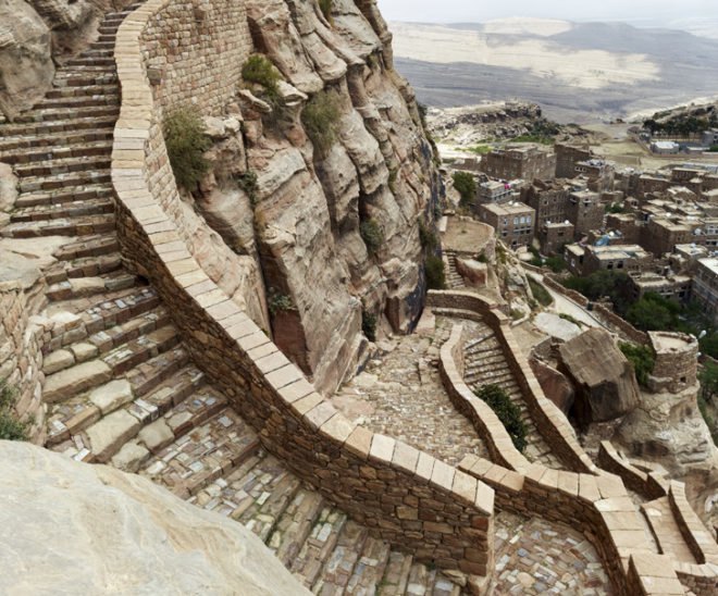 green design, eco design, sustainable design, Thula Fort, Thula, Yemen, Aga Khan Award for Architecture, Social Fund for Development, ancient preservation, Abdullah Al-Hadrami