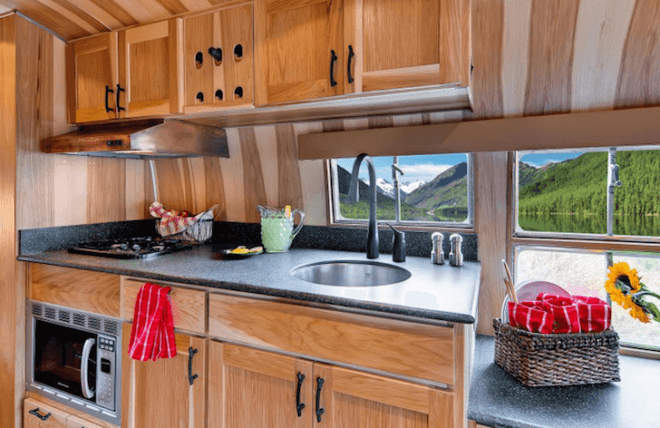 Orvis, green renovation, restored airstream, vintage copper vent, Flying Cloud Airstream, green design, sustainable design, eco design, Timeless Travel Trailers, green transportation, tiny homes, nomadic living,