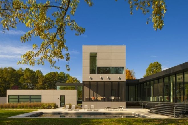 Robert M Gurney Architects, Tred Avon River, Maryland architecture, green design, sustainable design, eco-design, daylighting, geothermal energy, mitigate solar gain, solar energy, design in flood plains, floating homes