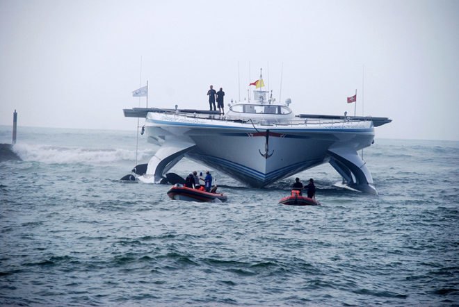MS Tûranor PlanetSolar, PlanetSolar, solar-powered boat, solar catamaran Swiss solar boat, World speed record boat, solar energy, solar power, green transportation, solar design, solar boat, Guinness World Records, energy efficiency