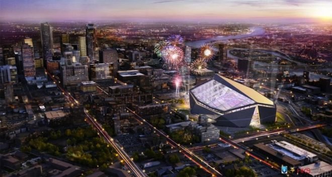 HKS Sports & Entertainment Group, Minnesota Vikings, Metrodome demolition, Minneapolis sports stadium, Viking sports stadium, energy efficient sports stadiums, world's largest transparent roof, green design, designing for sports, sustainable design, eco design, green American football stadiums