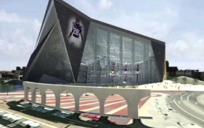 HKS Sports & Entertainment Group, Minnesota Vikings, Metrodome demolition, Minneapolis sports stadium, Viking sports stadium, energy efficient sports stadiums, world's largest transparent roof, green design, designing for sports, sustainable design, eco design, green American football stadiums
