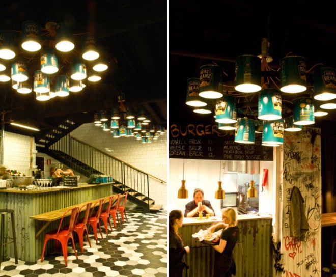 Willem Heeffer, Midhill Restaurant, Recycled cans, Heinz Beanz, recycled materials, sustainable design, green design, green interiors, Vera oller, Martina Rosenqvist, Hans Valimaki, helsinki, finland