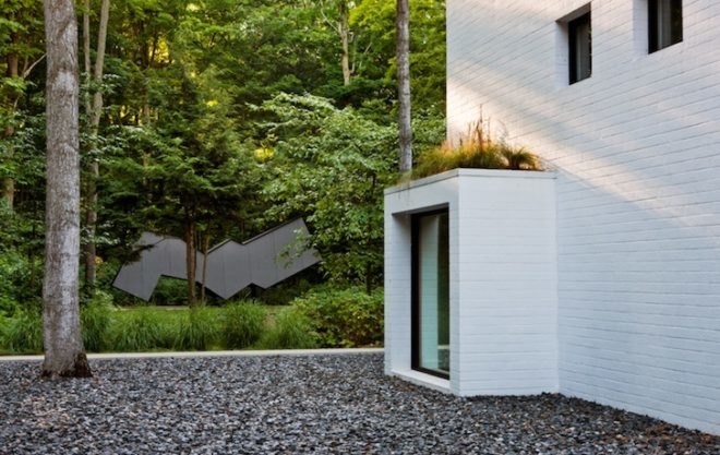 Salmela Architects, Lake Michigan architecture, sod roofs, green roofs, Yingst Retreat, sustainable design, daylighting, eco-design, green design, forest preservation, glazing, Sleeping Bear Dunes,