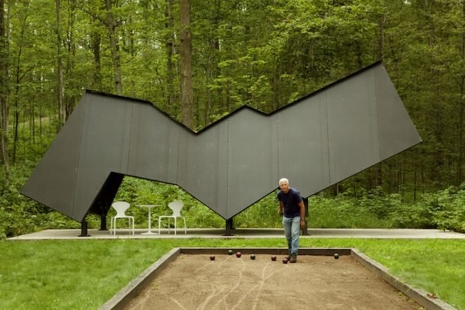 Salmela Architects, Lake Michigan architecture, sod roofs, green roofs, Yingst Retreat, sustainable design, daylighting, eco-design, green design, forest preservation, glazing, Sleeping Bear Dunes,