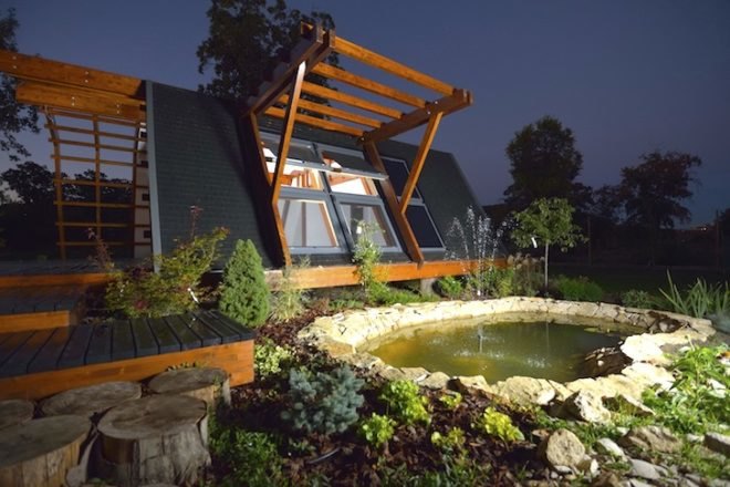 Soleta zeroEnergy One, Justin Capra Foundation for Investments and Sustainable Technologies, iPhone, remote controlled, sustainable design, prefab, modular design, eco design, green design, Romania, tiny home, smart energy, daylighting, natural materials, natural light, renewable energy, clean tech