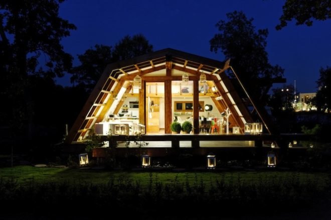 Soleta zeroEnergy One, Justin Capra Foundation for Investments and Sustainable Technologies, iPhone, remote controlled, sustainable design, prefab, modular design, eco design, green design, Romania, tiny home, smart energy, daylighting, natural materials, natural light, renewable energy, clean tech