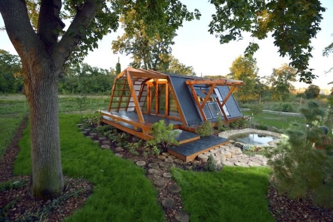 Soleta zeroEnergy One, Justin Capra Foundation for Investments and Sustainable Technologies, iPhone, remote controlled, sustainable design, prefab, modular design, eco design, green design, Romania, tiny home, smart energy, daylighting, natural materials, natural light, renewable energy, clean tech