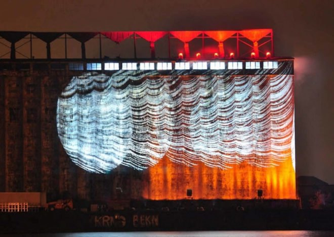 Buffalo, Grain Elevators, silos, light show, Ambiences Design Production