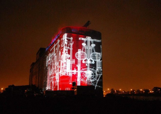 Buffalo, Grain Elevators, silos, light show, Ambiences Design Production
