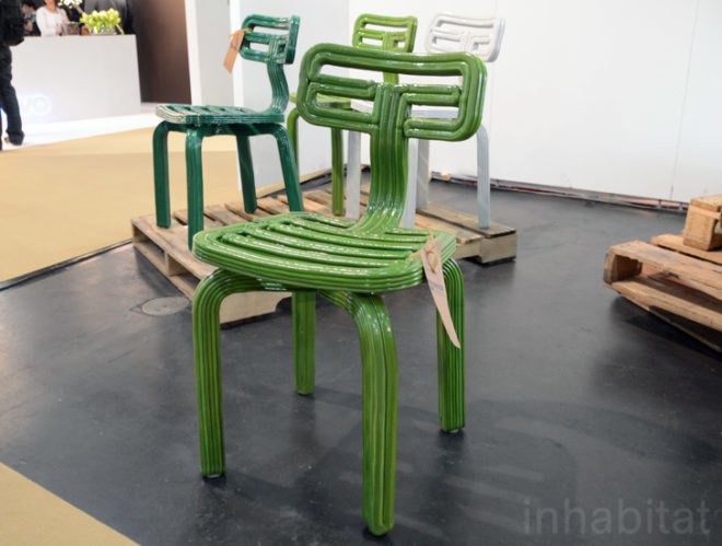 Dirk Vander Koolj Recycled Plastic Chubby Chair, icff, international contemporary furniture fair, new york design week, icff 2013, green design, sustainable design, green design events, design show, nydw, new york design week 2013, green interiors, sustainable interiors, green furniture, eco furniture, green products